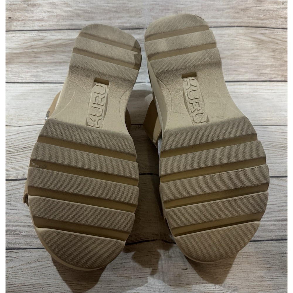 KURU Loma Tila Sand Desert Tan Slip On Slide Shoes Sandals Heel Support Sz 11 M - Picture 6 of 6